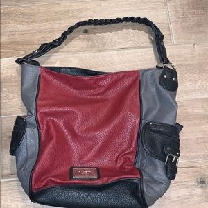Red/ grey Rosetti Handbag